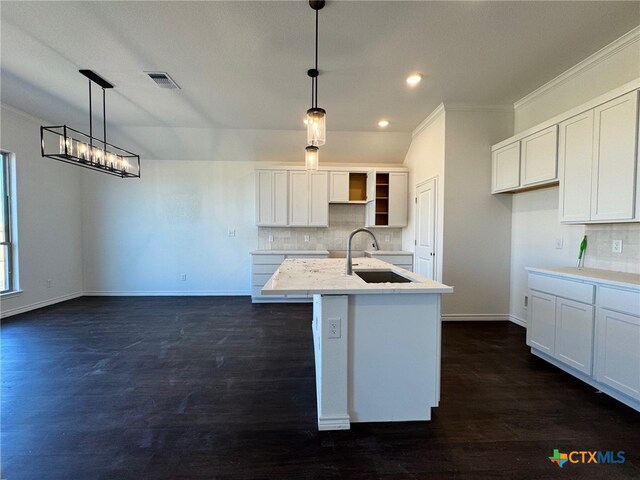 kitchen featuring white cabinetry