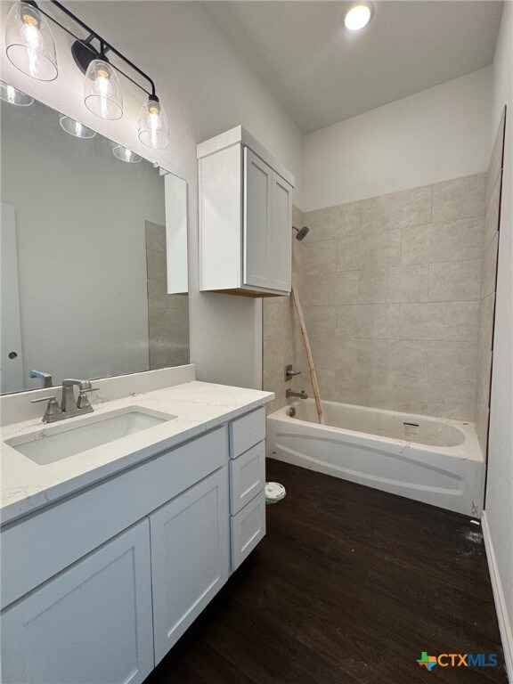 bathroom with concrete floors