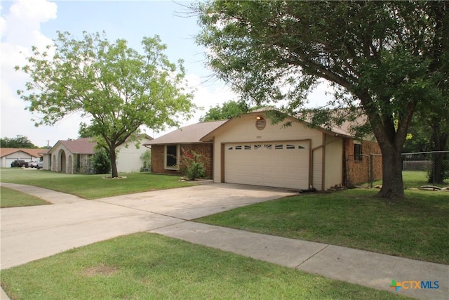 4508 Greenbriar Cir, Killeen, TX 76543 - ranch-style home with concrete driveway and a garage