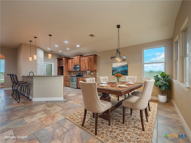 view of dining room