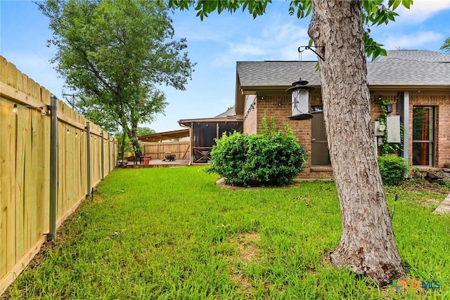 2717 Canyon Oaks Ct, Temple, TX 76502 - fenced backyard featuring a sunroom