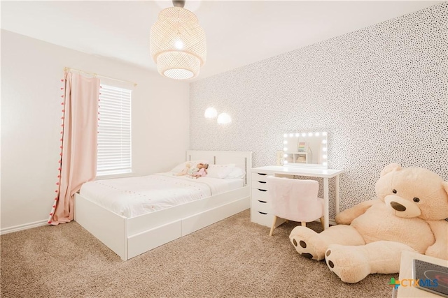 bedroom featuring carpet floors