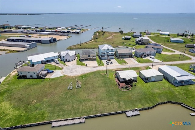 40 Sailfish Lndg, Port Lavaca, TX 77979 - aerial view of residential area featuring a large body of water