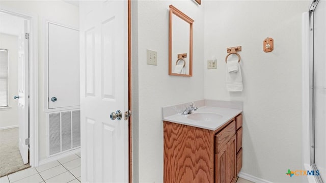 1309 E Zipp Rd, New Braunfels, TX 78130 - bathroom featuring vanity and tile patterned flooring