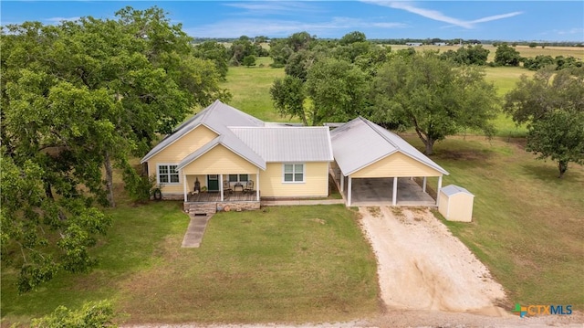 124 County Road 356b, Shiner, TX 77984 - view from above of property