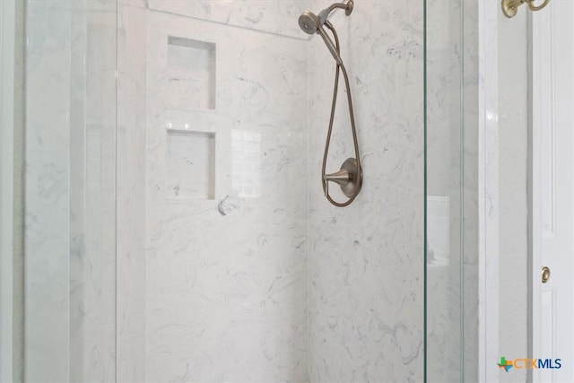 6809 Oak Vw, Belton, TX 76513 - bathroom view of a marble finish shower