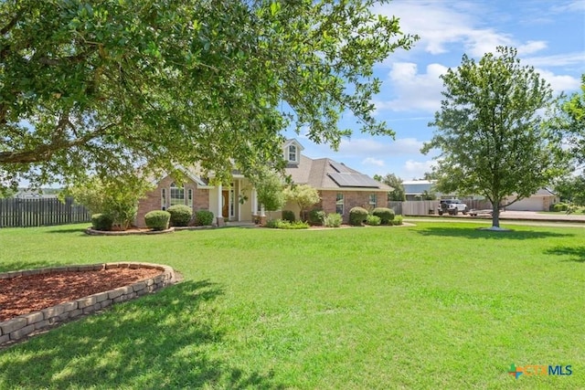 6809 Oak Vw, Belton, TX 76513 - view of front of property with roof mounted solar panels