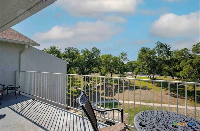 view of balcony