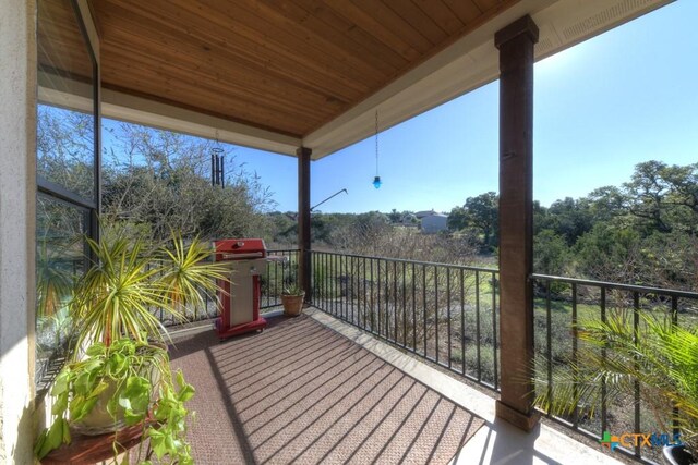 view of balcony