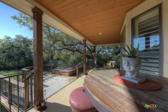 view of patio with covered porch