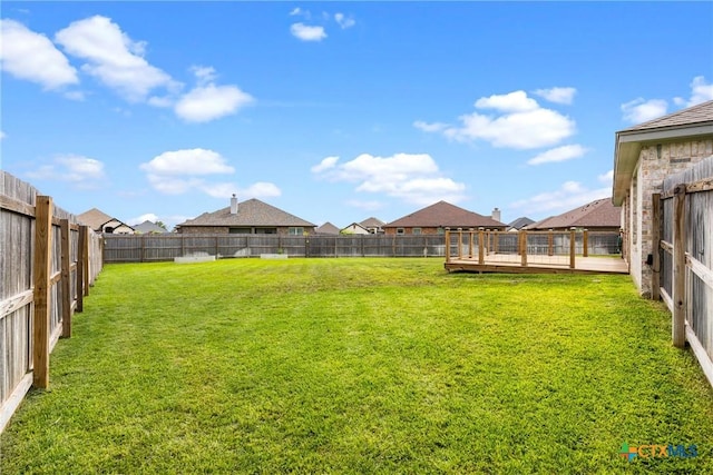 7511 Wind Chime Way, Temple, TX 76502 - fenced backyard with a wooden deck