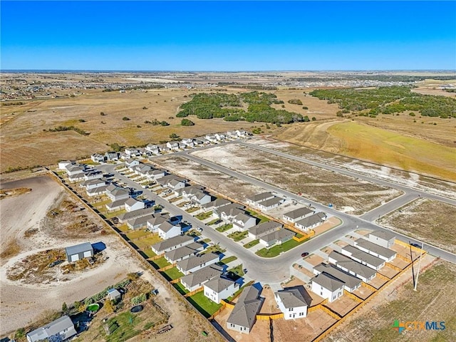 drone / aerial view with a residential view