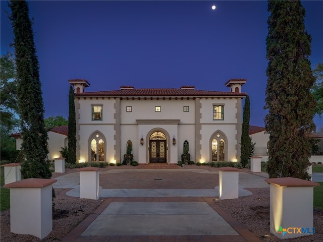 view of mediterranean / spanish house