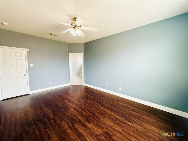 4302 Jack Barnes Ave, Killeen, TX 76549 - empty room featuring wood finished floors and a ceiling fan