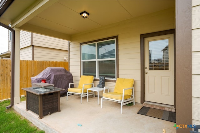 421 Perfect World Loop, Jarrell, TX 76537 - view of patio / terrace featuring a grill