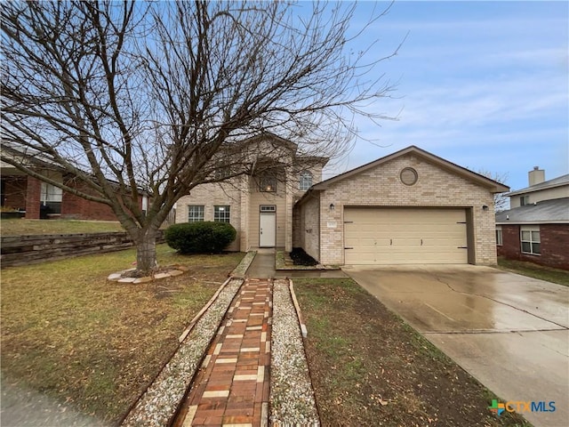 ranch-style house featuring a garage