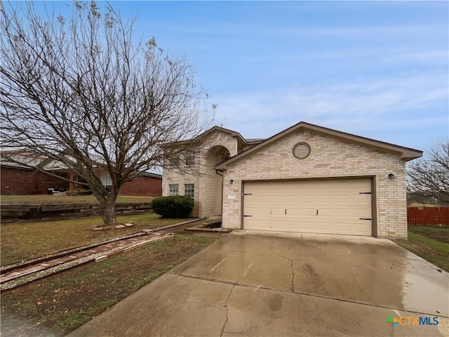 view of front of house featuring a garage