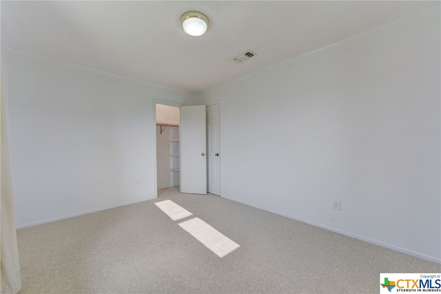 view of carpeted empty room