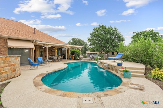 1332 Walker Cir, Salado, TX 76571 - view of pool featuring a patio