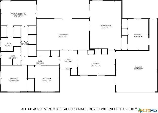 309 E Xavier Ave, Temple, TX 76501 - view of floor plan / room layout