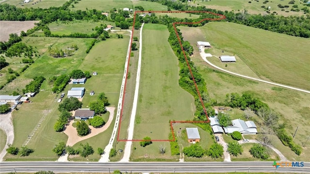 2002 E Young Ave, Temple, TX 76501 - aerial view of sparsely populated area featuring property parcel outlined