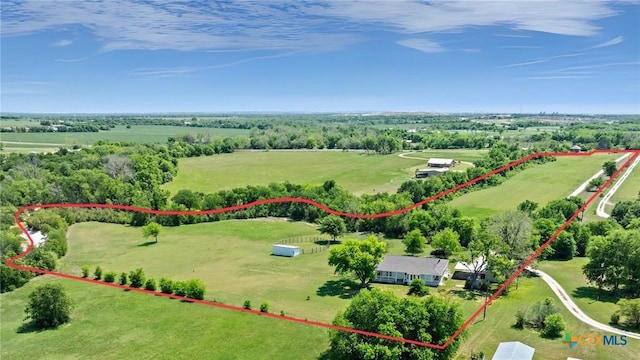 2002 E Young Ave, Temple, TX 76501 - view of rural area featuring property boundaries highlighted and a tree filled landscape