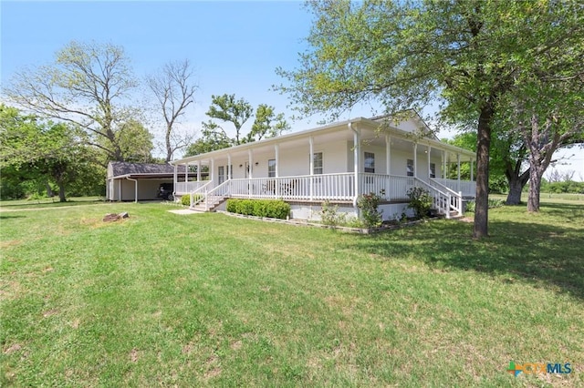 2002 E Young Ave, Temple, TX 76501 - view of front of property featuring covered porch and a front yard