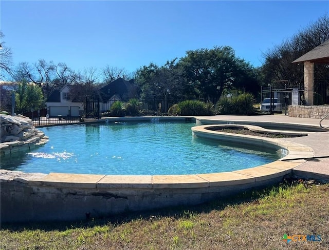 view of pool