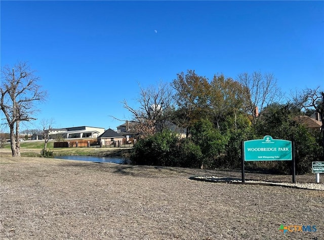 view of community featuring a water view