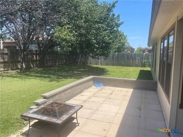 4607 Stanford Dr, Killeen, TX 76542 - view of patio featuring a fire pit