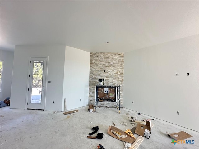 view of unfurnished living room