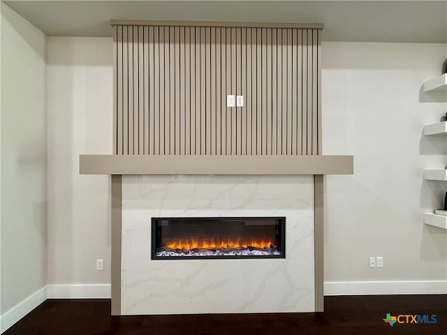 5101 Sunflower Ln, Temple, TX 76502 - detailed view of a high end fireplace and wood finished floors