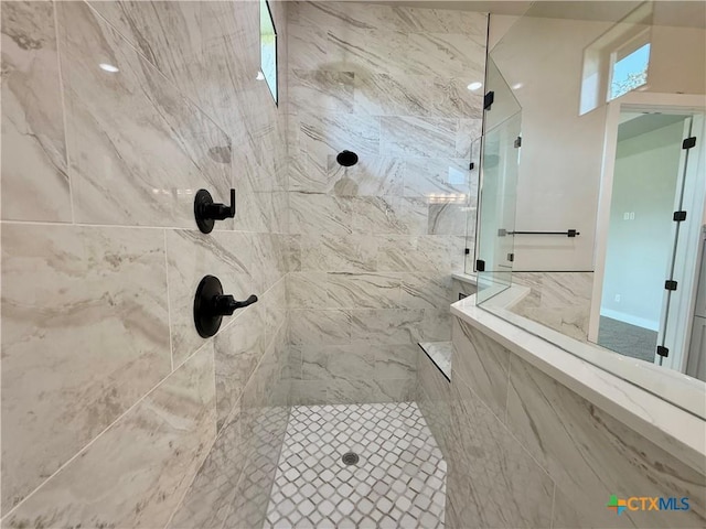 5101 Sunflower Ln, Temple, TX 76502 - bathroom with a marble finish shower