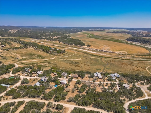 drone / aerial view featuring a rural view