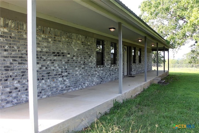 854 Pettytown Rd, Red Rock, TX 78662 - view of patio featuring covered porch