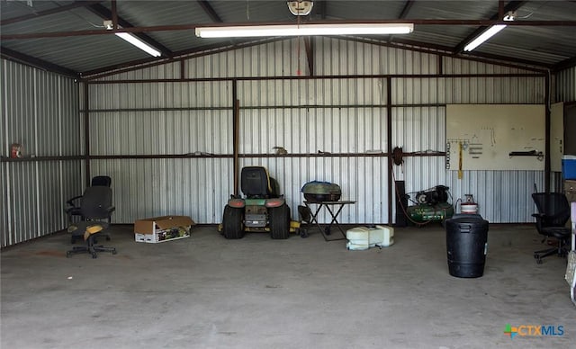 854 Pettytown Rd, Red Rock, TX 78662 - garage with metal wall