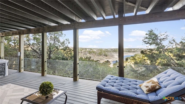 view of sunroom / solarium