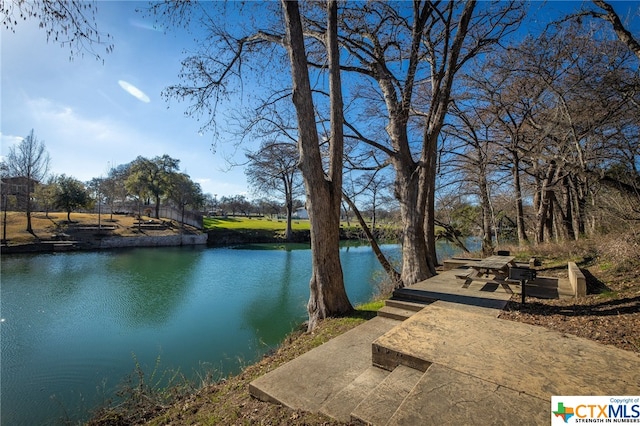 view of water feature