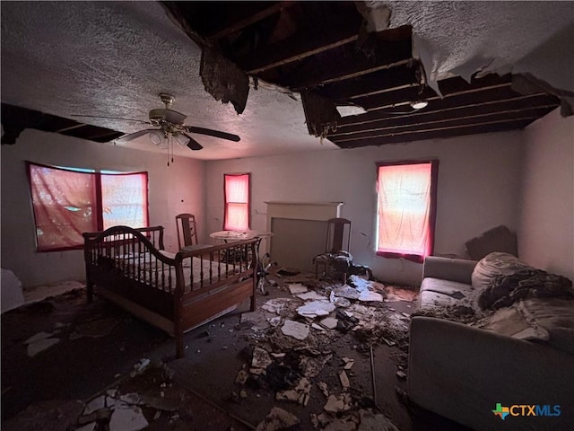 1702 E Heritage Ave, Temple, TX 76501 - bedroom with multiple windows and a textured ceiling