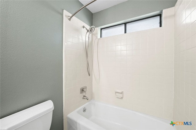2711 Oak Leigh St, San Antonio, TX 78232 - full bathroom with tub / shower combination and a textured wall