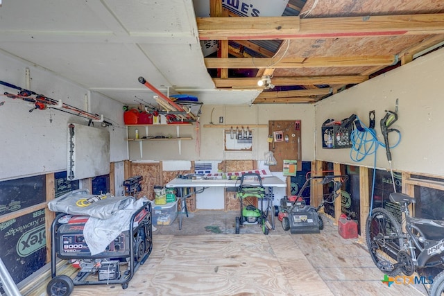 view of storage room