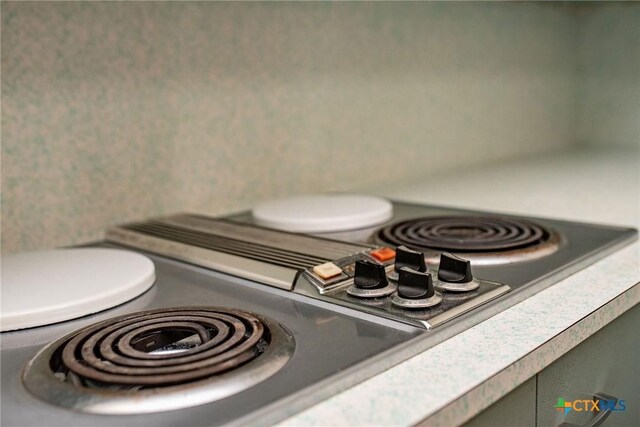 room details featuring stainless steel stovetop