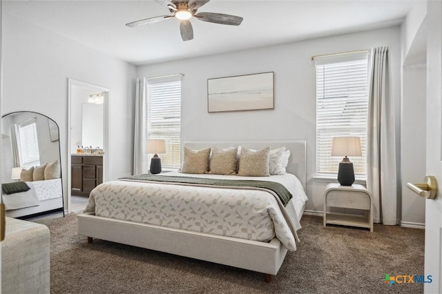 2516 Arno St, Harker Heights, TX 76548 - carpeted bedroom with ceiling fan
