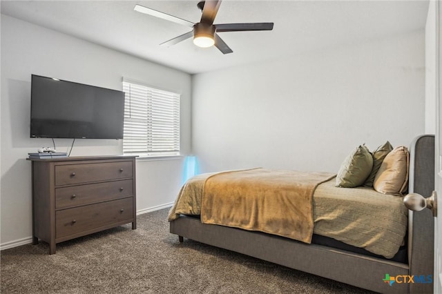 2516 Arno St, Harker Heights, TX 76548 - carpeted bedroom with baseboards and ceiling fan