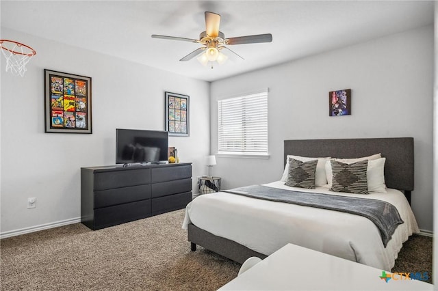 2516 Arno St, Harker Heights, TX 76548 - bedroom featuring carpet flooring and a ceiling fan