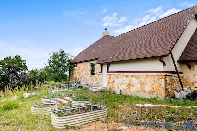 213 Lets Roll Dr, Fischer, TX 78623 - view of yard featuring a vegetable garden