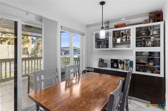 view of dining room