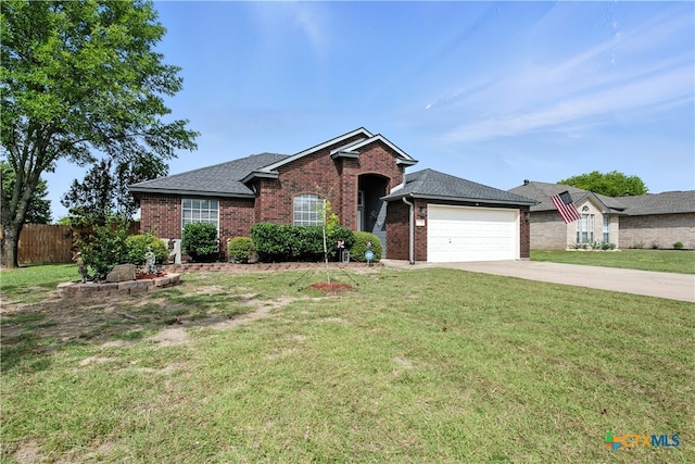 604 Totem Trl, Harker Heights, TX 76548 - view of front of home with brick siding, concrete driveway, an attached garage, and roof with shingles