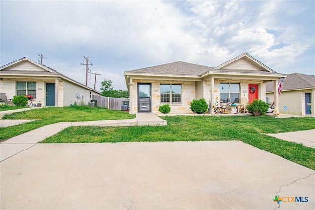 1219 Honor Ln, Temple, TX 76501 - view of front of house featuring stone siding