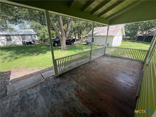 184 3rd St, Maxwell, TX 78656 - view of unfurnished sunroom